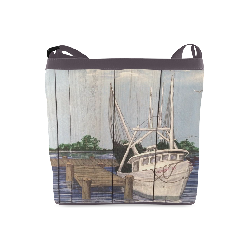 S6 shrimp boat pillows totes shower curtains Crossbody Bags (Model 1613) ID D633749