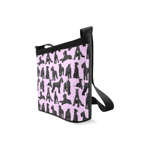 Giant Schnauzer Pink Crossbody Bags (Model 1613)