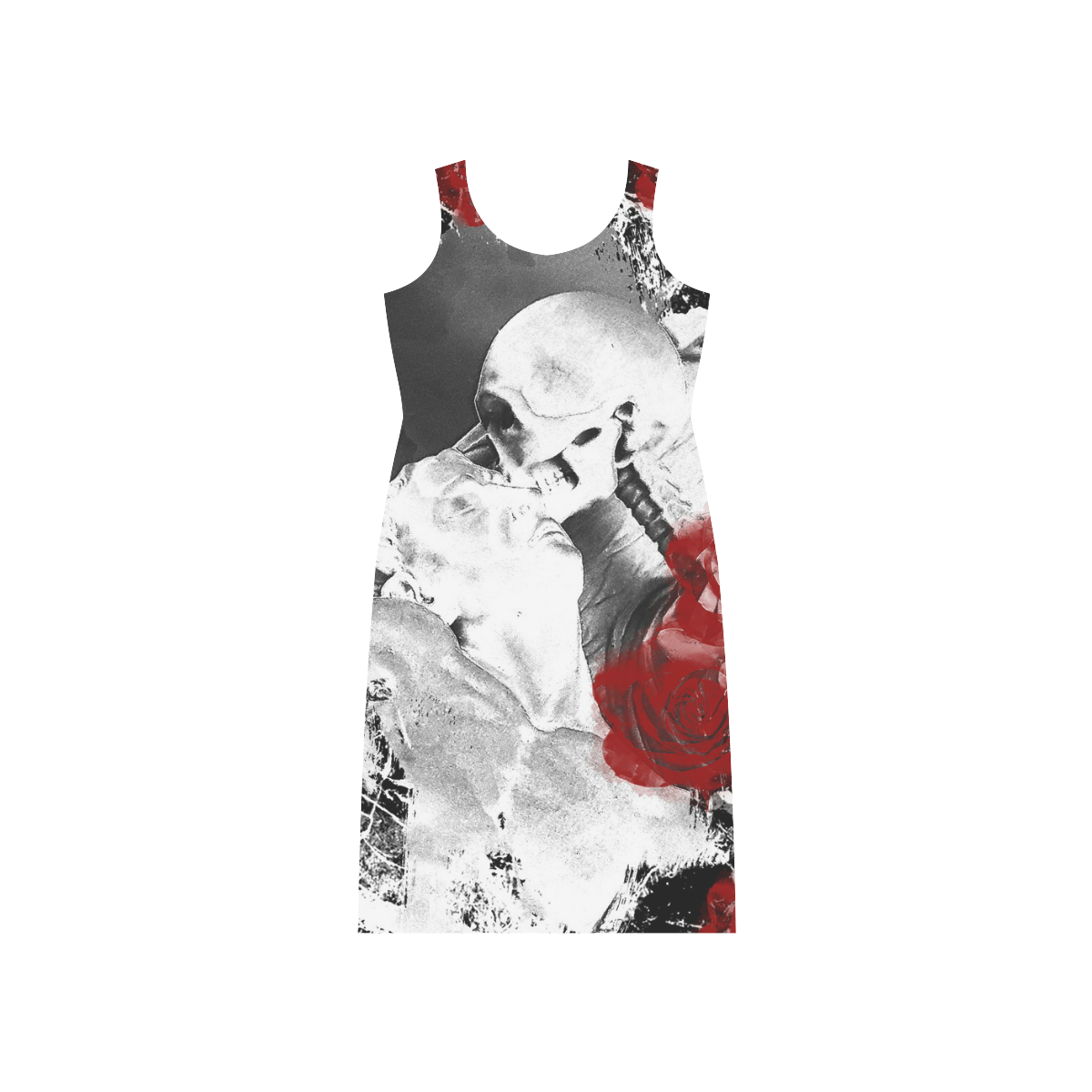 The Kiss of the Death Phaedra Sleeveless Open Fork Long Dress (Model D08)