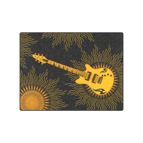 Tribal Sun Guitar by ArtformDesigns Blanket 50"x60"