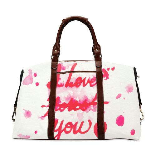 I LOve Roses Classic Travel Bag (Model 1643)