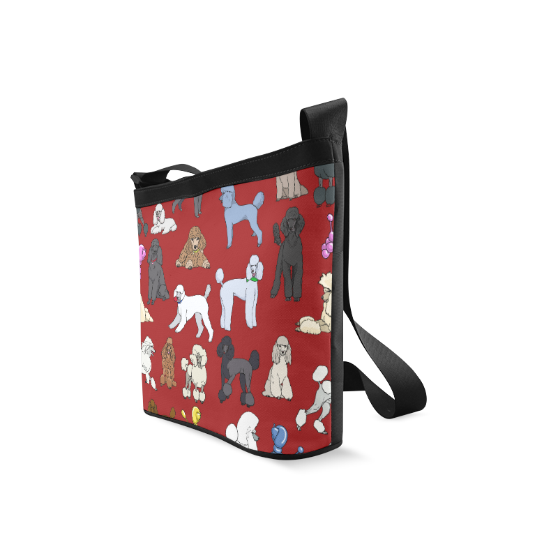 poodles red Crossbody Bags (Model 1613) | ID: D633816