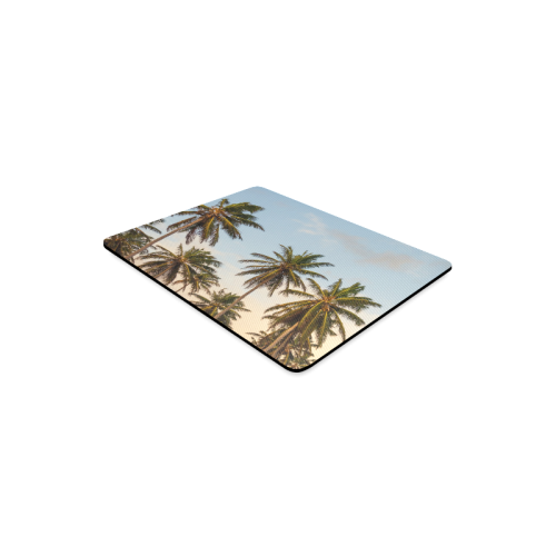 Chilling Tropical Palm Trees Blue Sky Scene Rectangle Mousepad