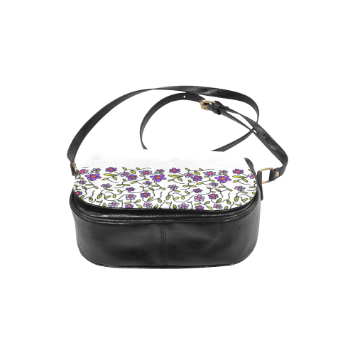 Floral Classic Saddle Bag/Small (Model 1648)