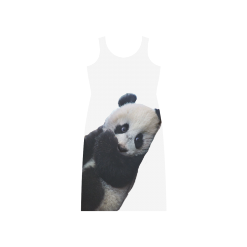 Panda Phaedra Sleeveless Open Fork Long Dress (Model D08)