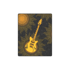 Tribal Sun Guitar by ArtformDesigns Blanket 40"x50"