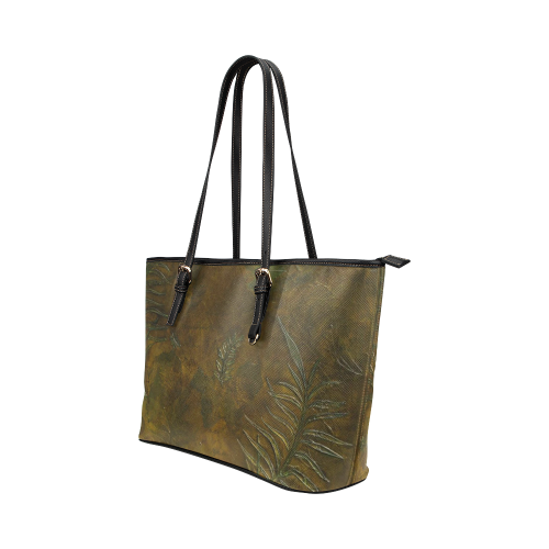 "PARADISE LOST"-LEATHER TOTE Leather Tote Bag/Large (Model 1651)