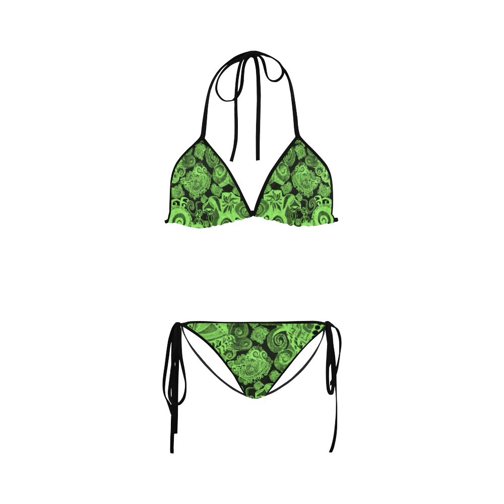 Your Paisley Green Eyes by Aleta Custom Bikini Swimsuit