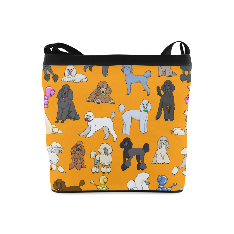 poodles orange Crossbody Bags (Model 1613) | ID: D633828