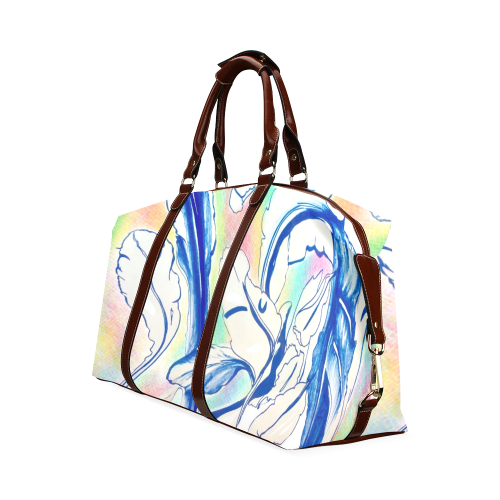 Blue Succulent Colorful Classic Travel Bag (Model 1643)