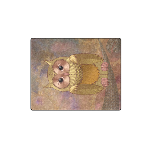 Steampunk Owl by ArtformDesigns Blanket 40"x50"