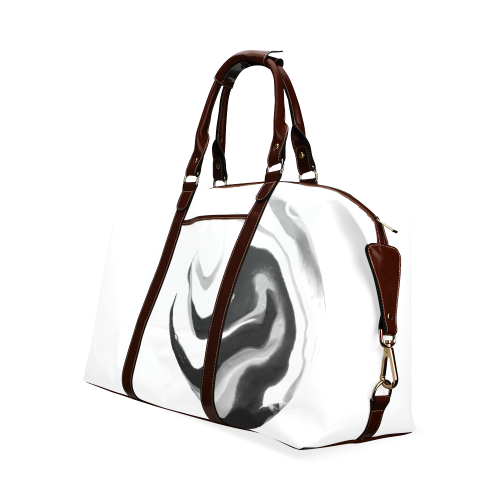 If On A Winter's Night A Traveller Black and White Classic Travel Bag (Model 1643)