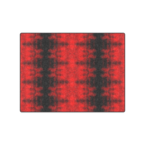 Red Black Gothic Pattern Blanket 50"x60"