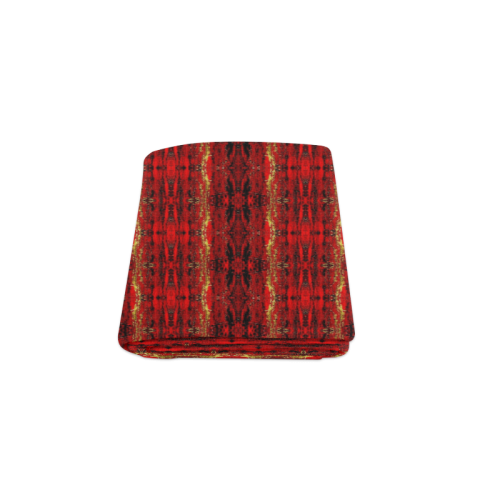 Red Gold, Old Oriental Pattern Blanket 50"x60"