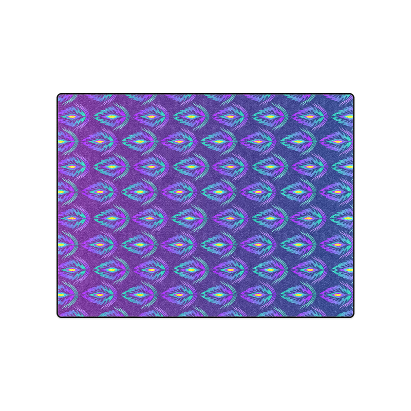 Peacock Feathers Pattern by ArtformDesigns Blanket 50"x60"