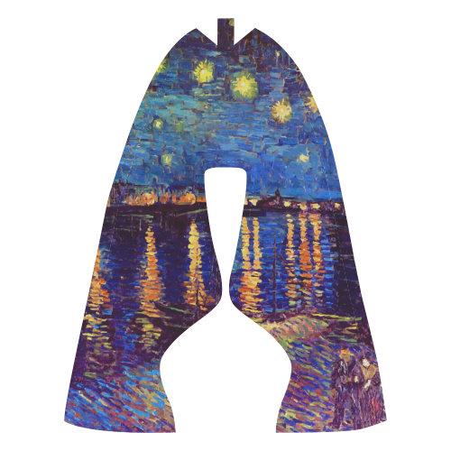 Van Gogh Starry Night Over Rhone Women’s Running Shoes (Model 020)