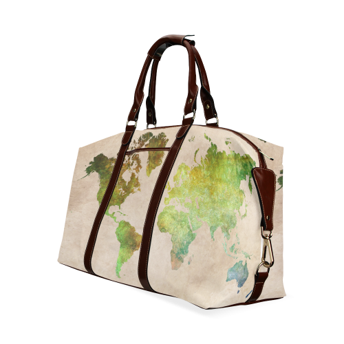 world map 32 Classic Travel Bag (Model 1643)