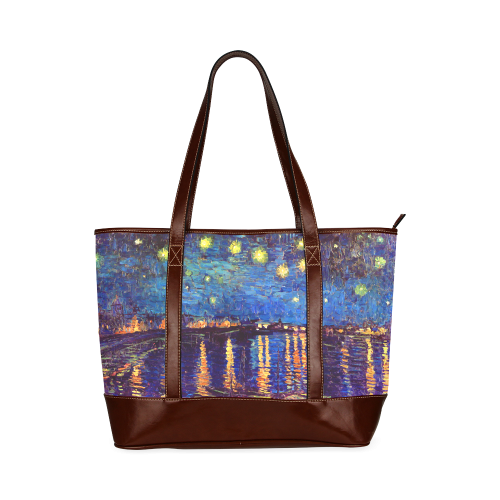 Van Gogh Starry Night Over Rhone Tote Handbag (Model 1642)
