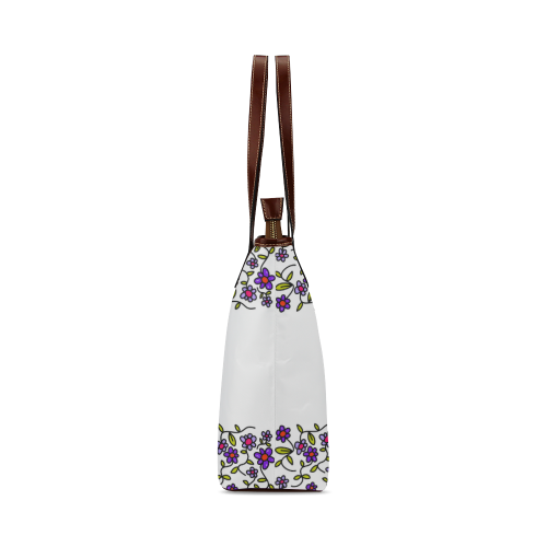 Floral Shoulder Tote Bag (Model 1646)