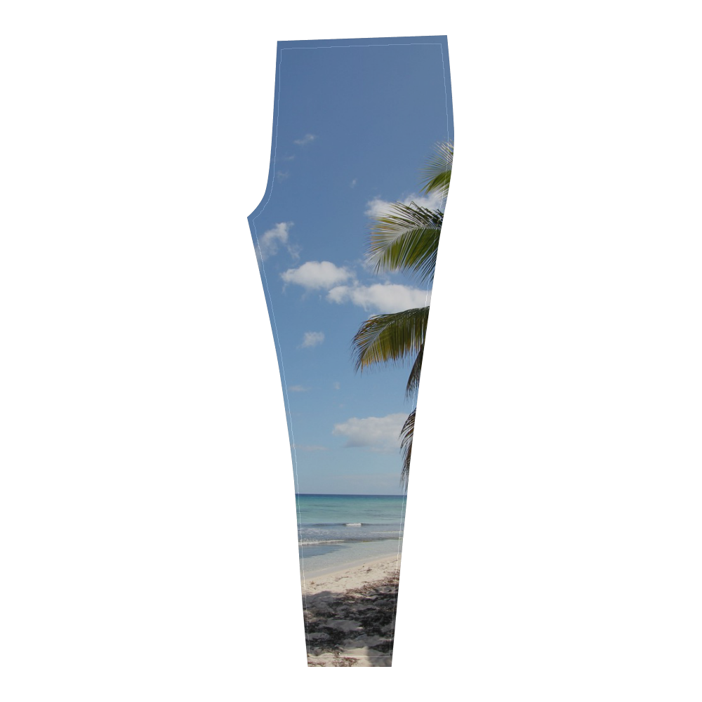Isla Saona Caribbean Paradise Beach Cassandra Women's Leggings (Model L01)