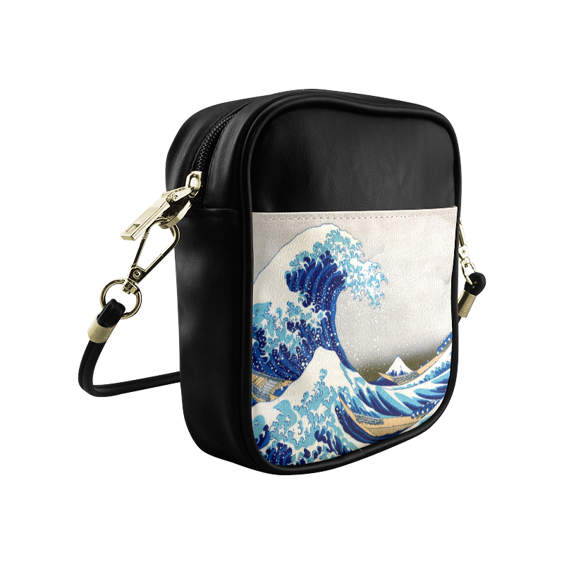 Great Wave Off Kanagawa Hokusai Sling Bag (Model 1627)