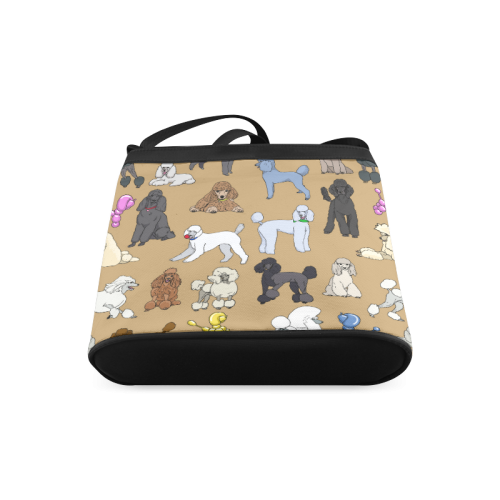 poodles camel Crossbody Bags (Model 1613)