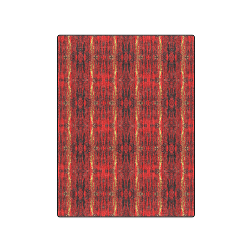 Red Gold, Old Oriental Pattern Blanket 50"x60"
