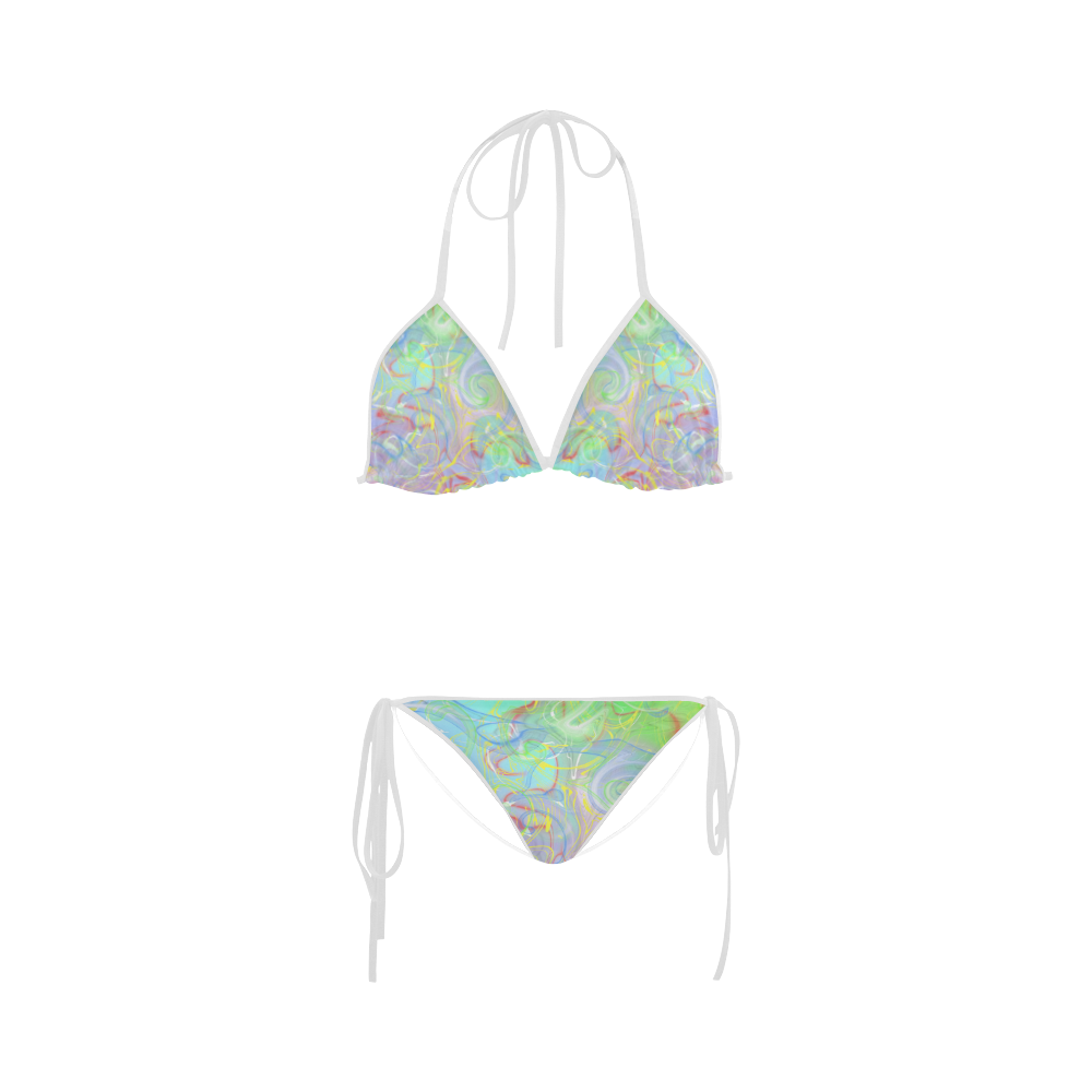 Merry colorful shiny summer design Custom Bikini Swimsuit