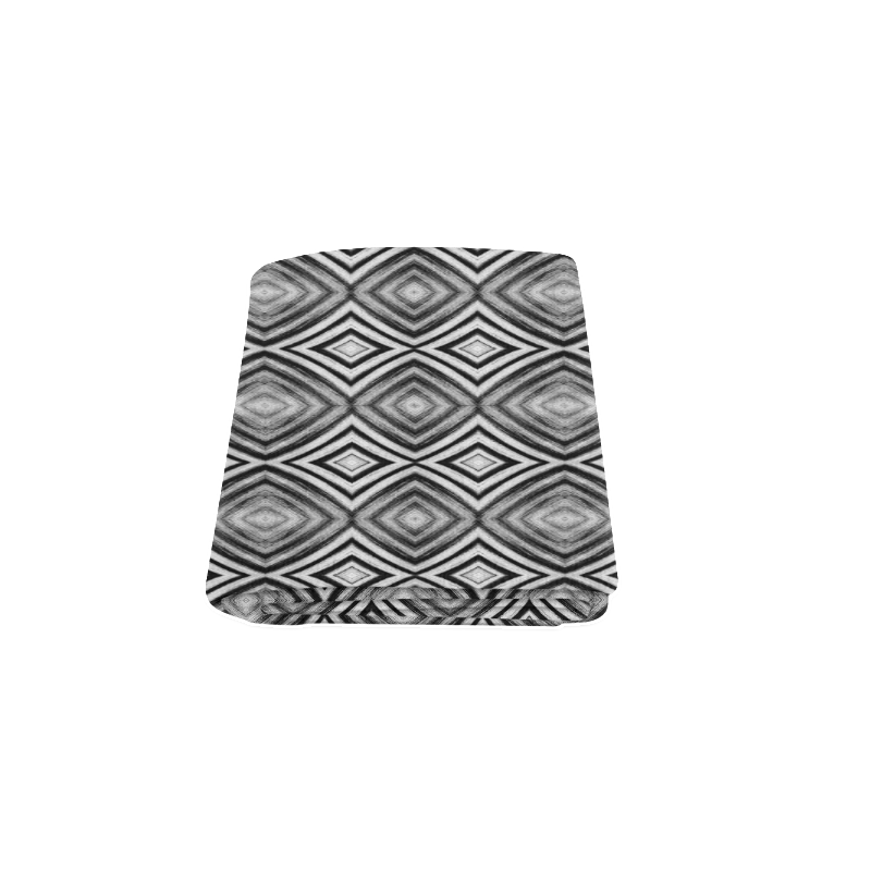 black and white diamond pattern Blanket 50"x60"