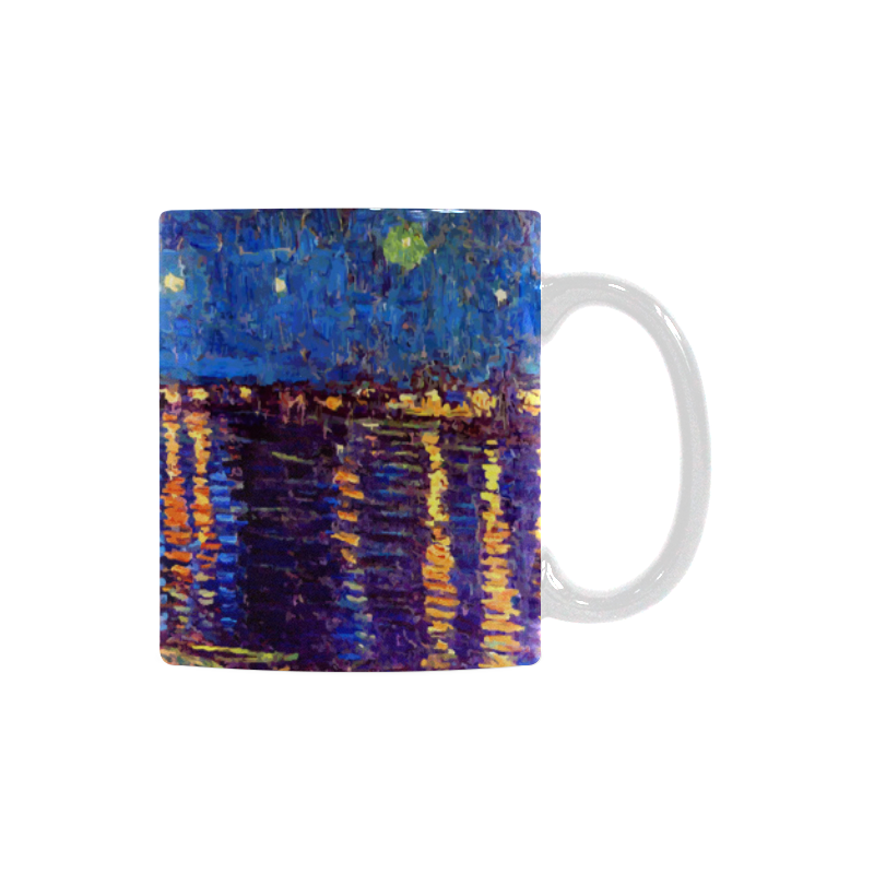 Van Gogh Starry Night Over Rhone White Mug(11OZ)