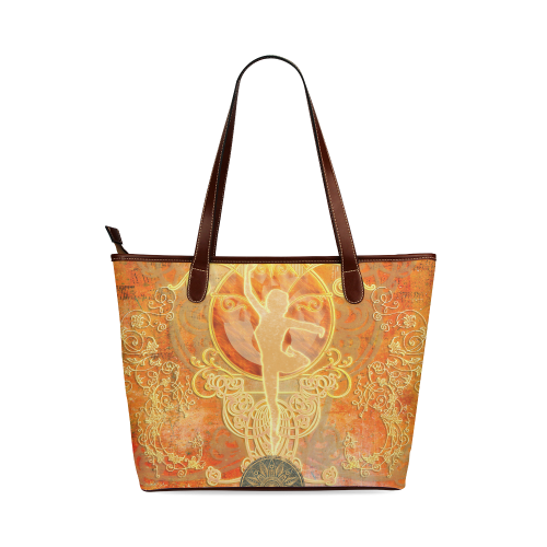 The ballet dancer  in yellow and red Shoulder Tote Bag (Model 1646)