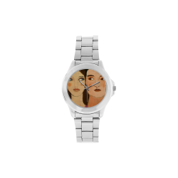 man and women girl people art Unisex Stainless Steel Watch(Model 103)