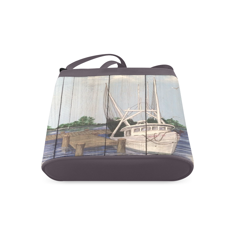 S6 shrimp boat pillows totes shower curtains Crossbody Bags (Model 1613) ID D633749