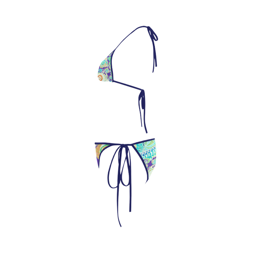 Your Paisley Blue Eyes by Aleta Custom Bikini Swimsuit