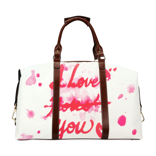 I LOve Roses Classic Travel Bag (Model 1643)