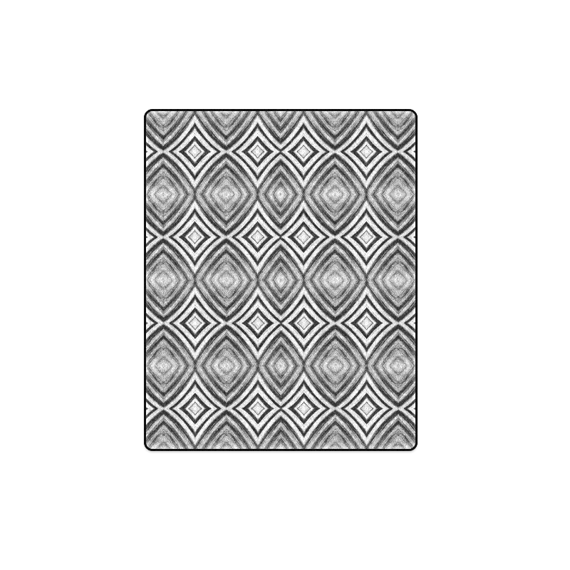 black and white diamond pattern Blanket 40"x50"