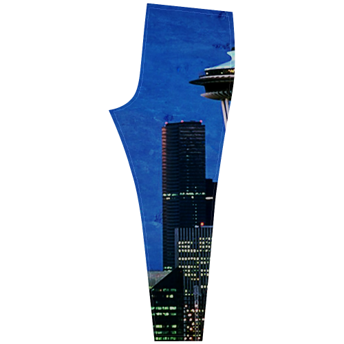 Seattle Space Needle Watercolor Cassandra Women's Leggings (Model L01)