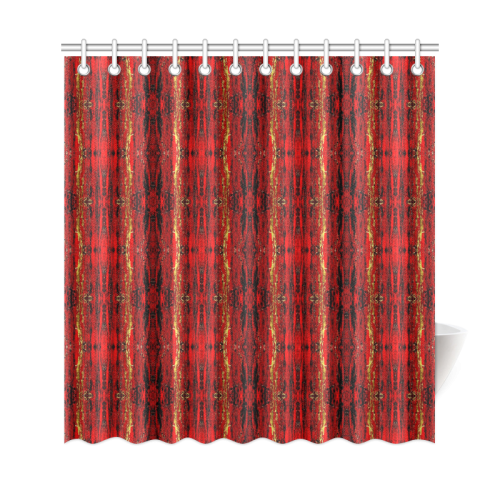 Red Gold, Old Oriental Pattern Shower Curtain 69"x72"