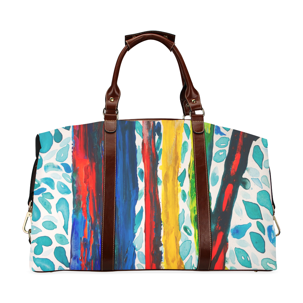 Rainbow Eucalyptus Graffiti artist tree Classic Travel Bag (Model 1643)