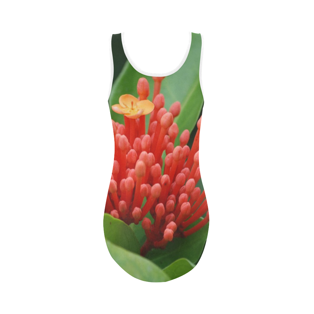 Paradies Blumen Vest One Piece Swimsuit (Model S04)