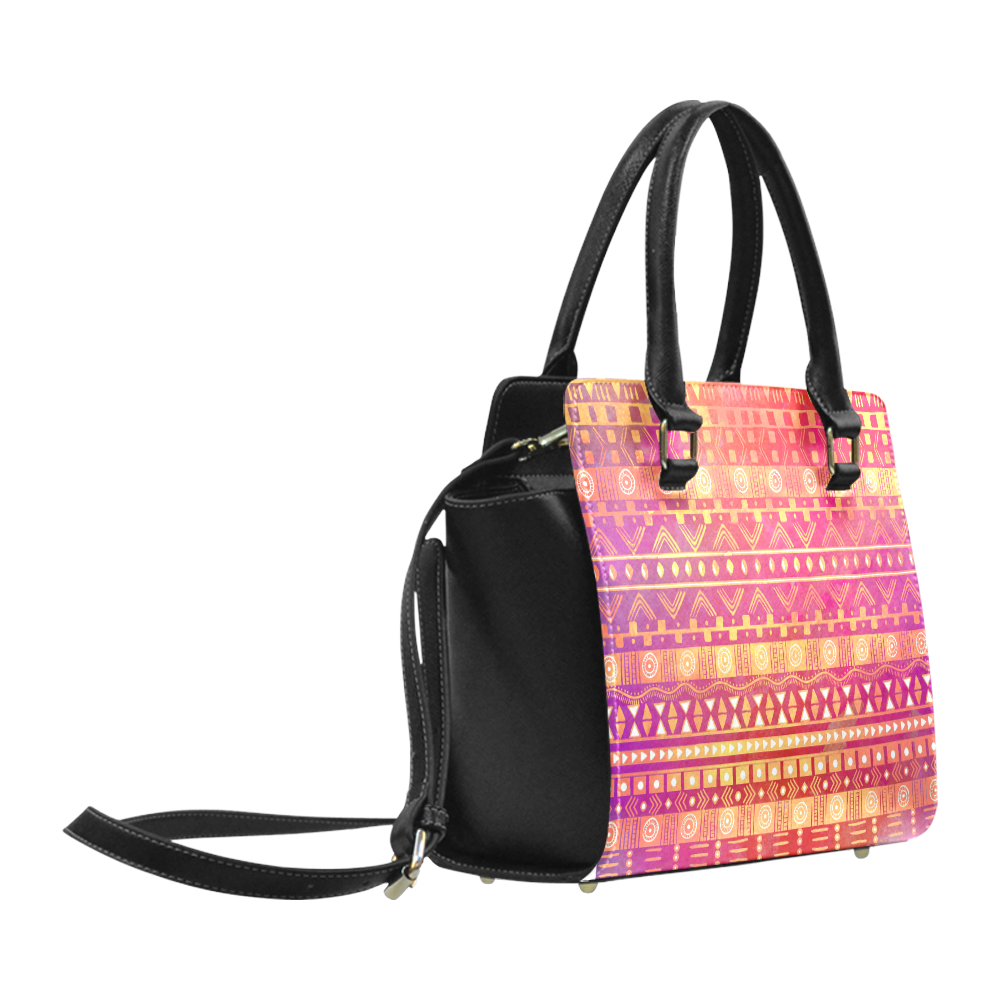Inspired Aztec Pattern Classic Shoulder Handbag (Model 1653)