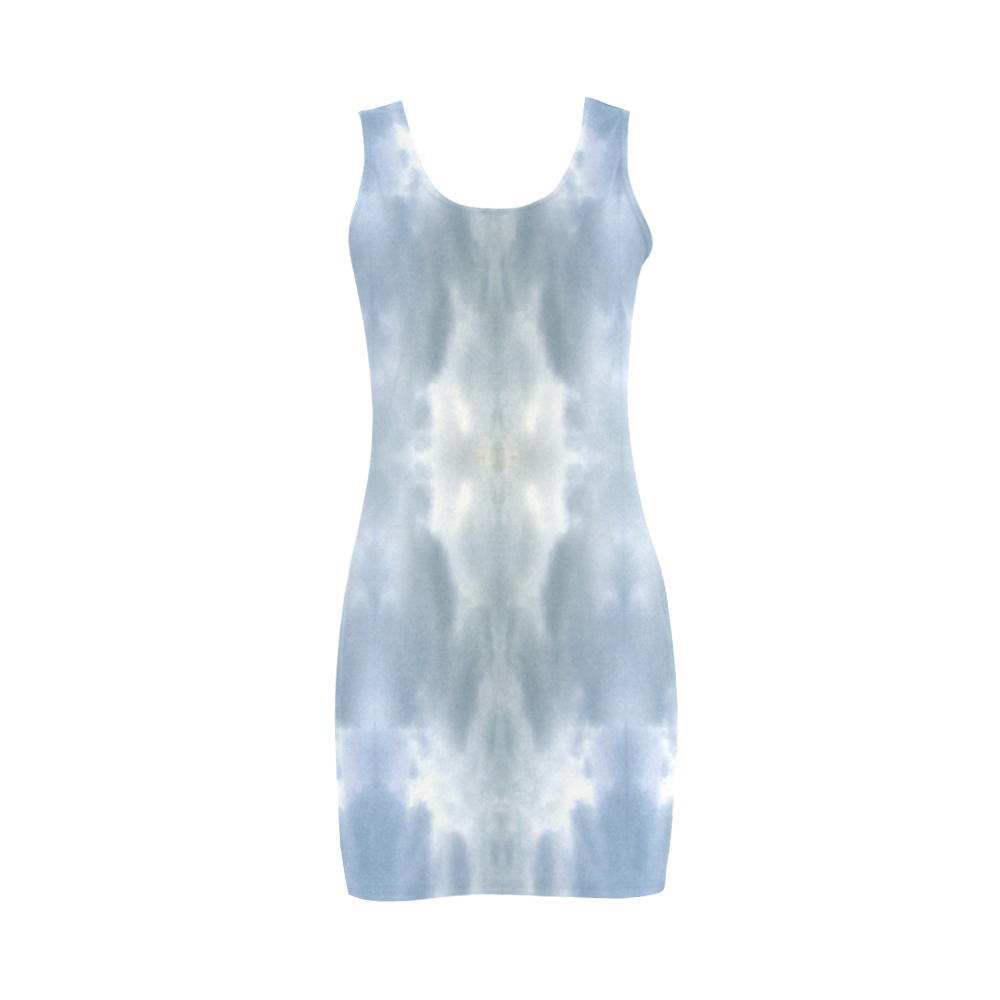 Ice Crystals Abstract Pattern Medea Vest Dress (Model D06)