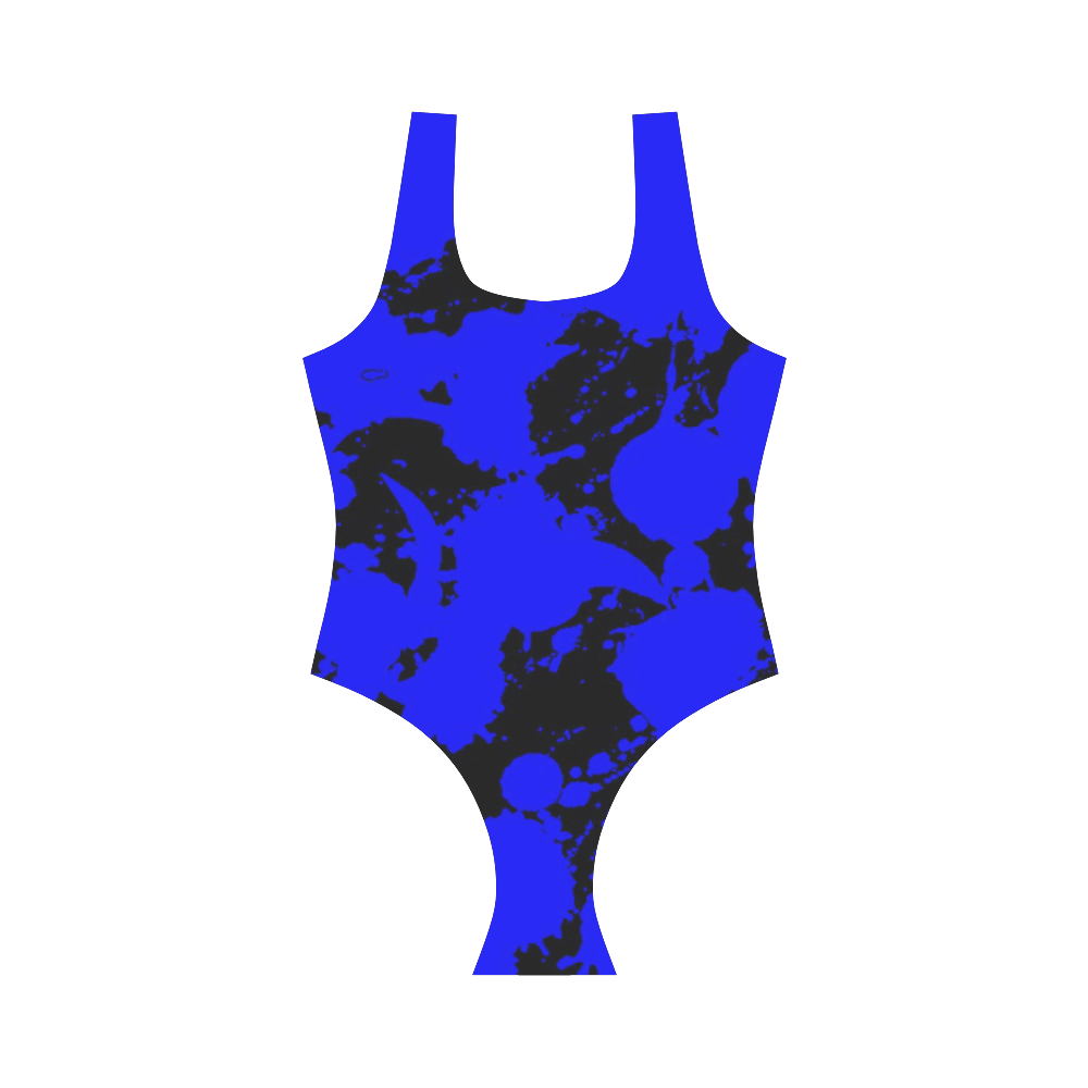 ZONE BLUE-2 Vest One Piece Swimsuit (Model S04)