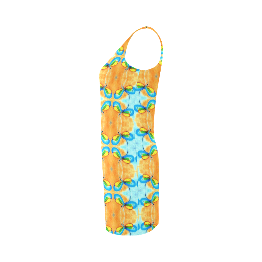 Dragonflies Summer Pattern Medea Vest Dress (Model D06)