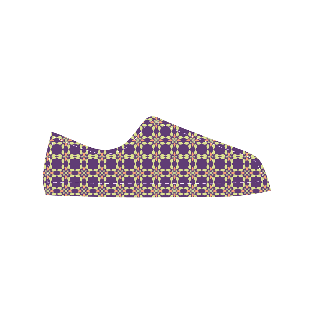 Purple Men's Classic Canvas Shoes/Large Size (Model 018)