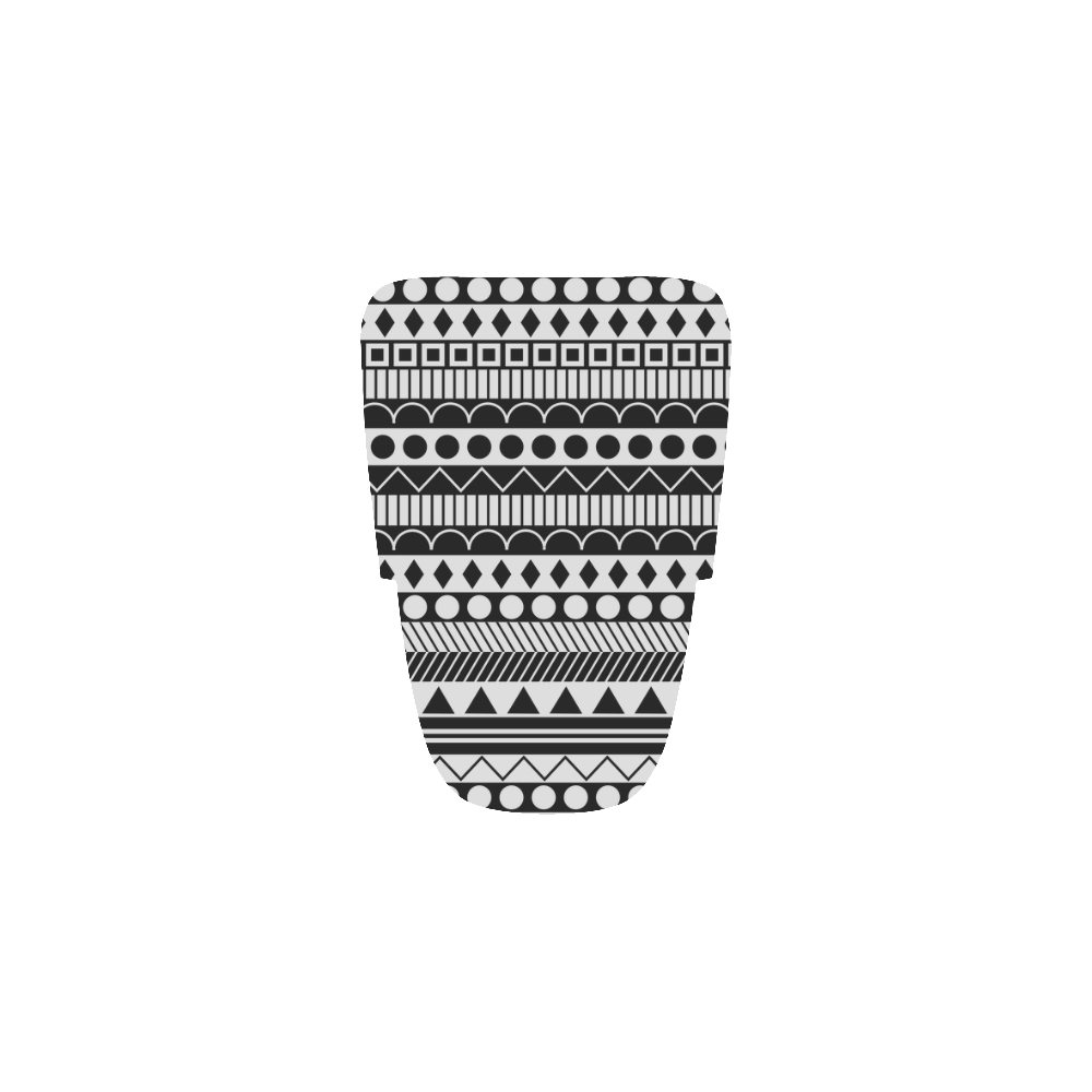 Black and White Funky Stripes by ArtformDesigns Men’s Running Shoes (Model 020)