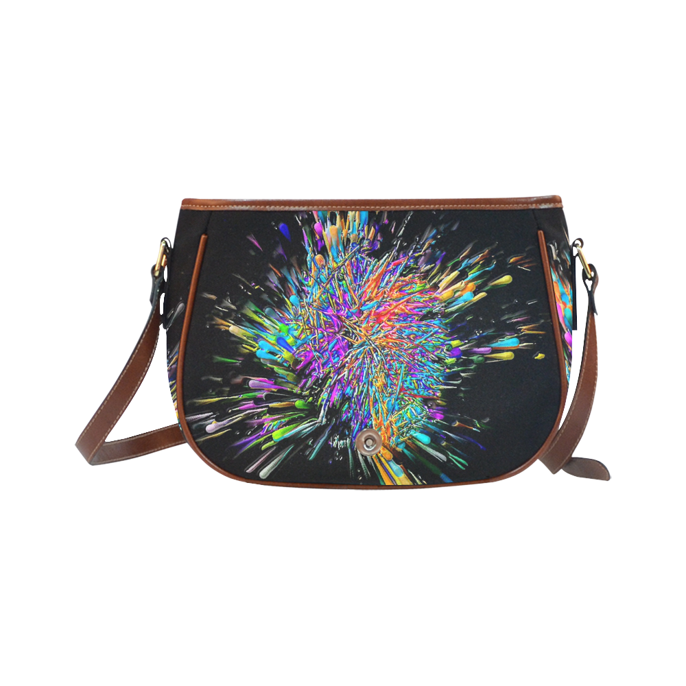 Color Big Bang by Artdream Saddle Bag/Large (Model 1649)