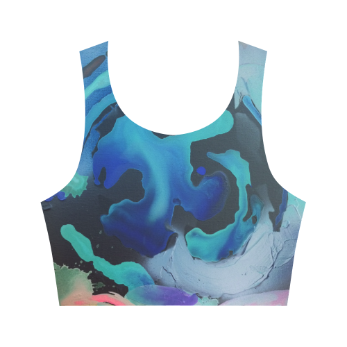 There are Mermaids Here Women's Crop Top (Model T42)