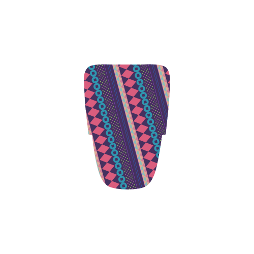 Purple and Pink Retro Geometric Pattern Women’s Running Shoes (Model 020)