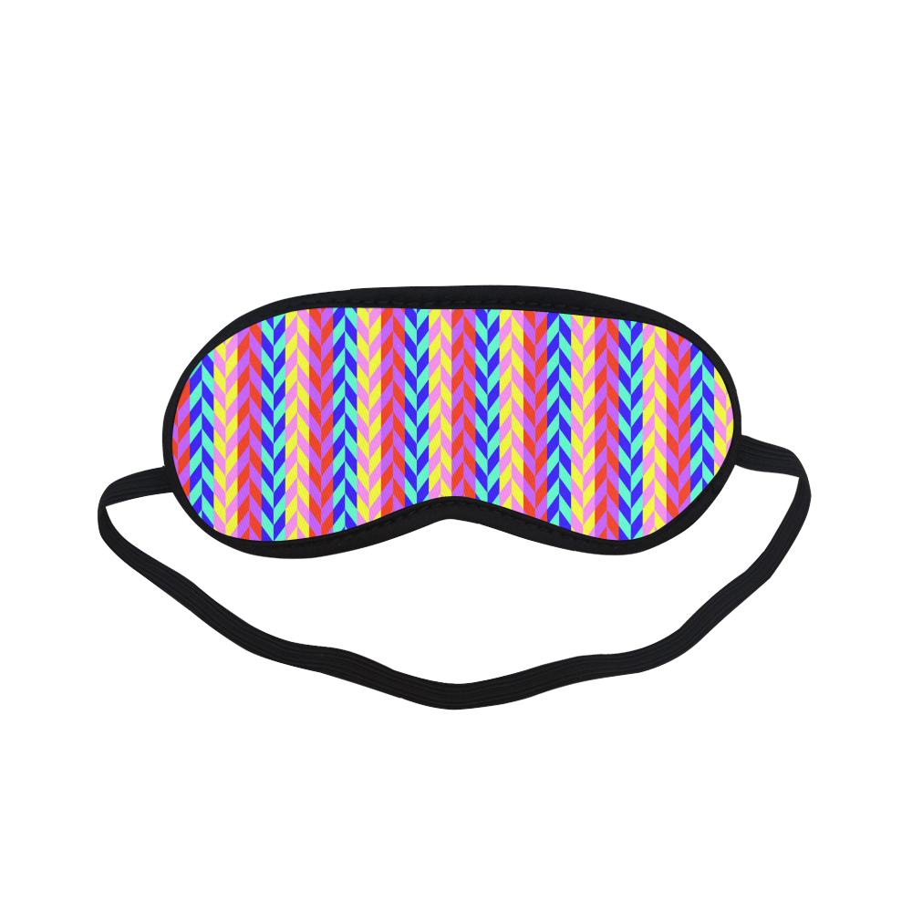 Colorful Chevron Retro Pattern Sleeping Mask